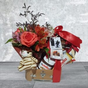 Maleta Flores & Chocolates